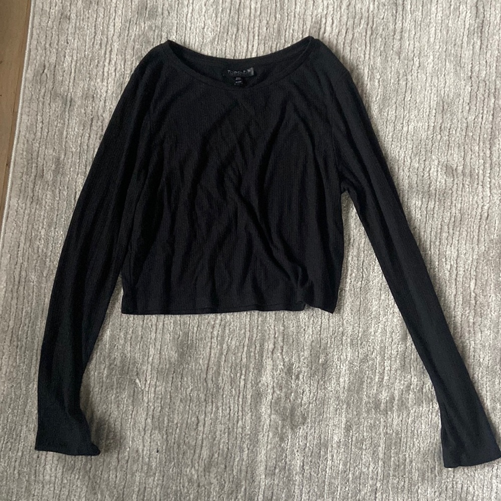 Topshop Cropped Shirt